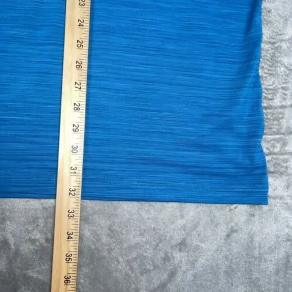 Reebok Golf‎ Polo Mens Short Sleeve Heather Blue Golf Shirt Polo Size 3XL EUC - Picture 5 of 7